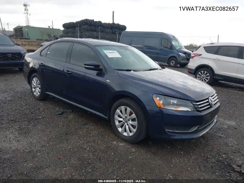 1VWAT7A3XEC082657 2014 Volkswagen Passat 1.8T Wolfsburg Edition