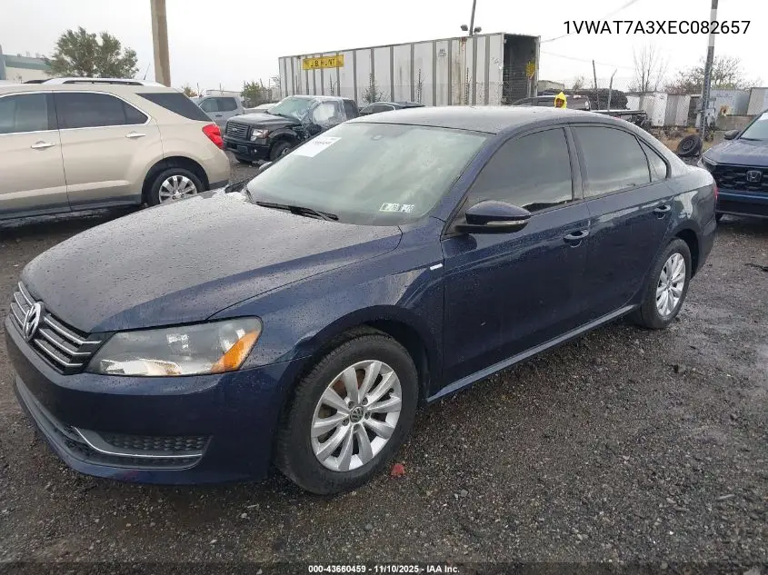 1VWAT7A3XEC082657 2014 Volkswagen Passat 1.8T Wolfsburg Edition