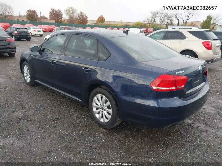 1VWAT7A3XEC082657 2014 Volkswagen Passat 1.8T Wolfsburg Edition