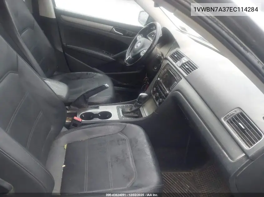 1VWBN7A37EC114284 2014 Volkswagen Passat 2.0L Tdi Se