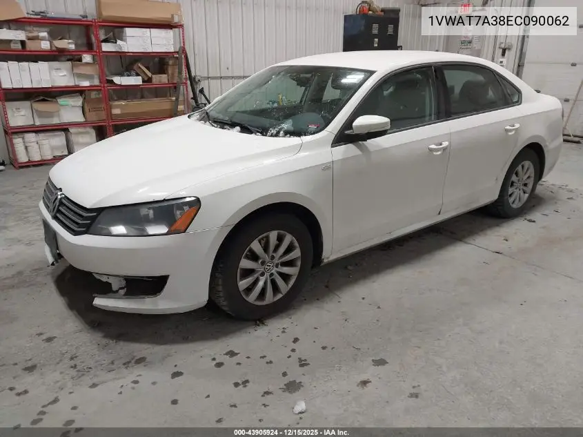 1VWAT7A38EC090062 2014 Volkswagen Passat 1.8T Wolfsburg Edition