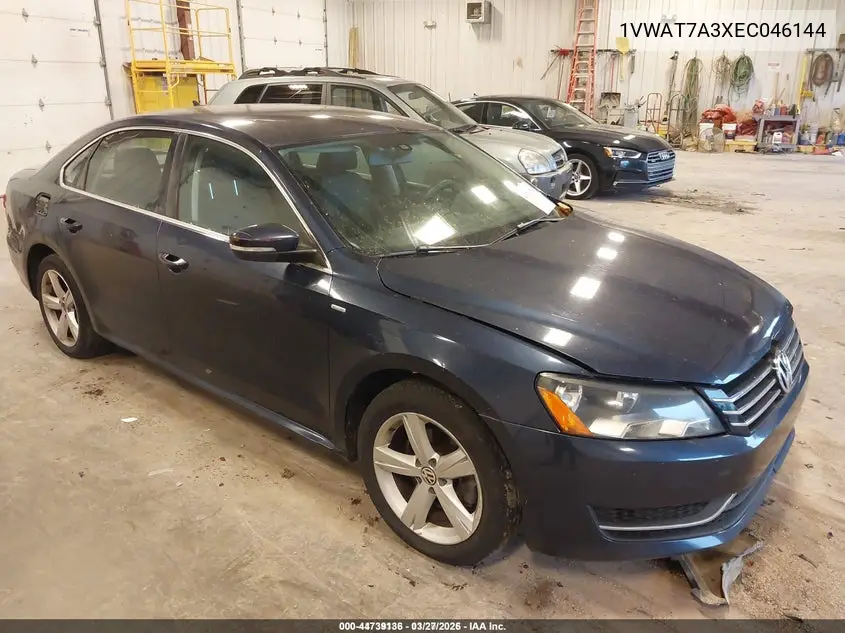 1VWAT7A3XEC046144 2014 Volkswagen Passat 1.8T Wolfsburg Edition