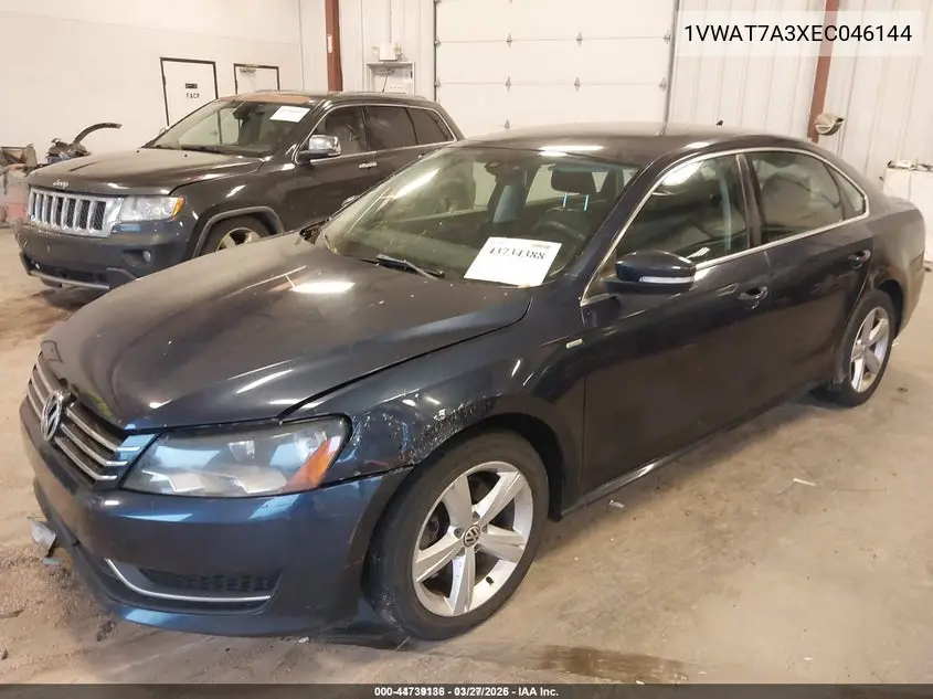 1VWAT7A3XEC046144 2014 Volkswagen Passat 1.8T Wolfsburg Edition