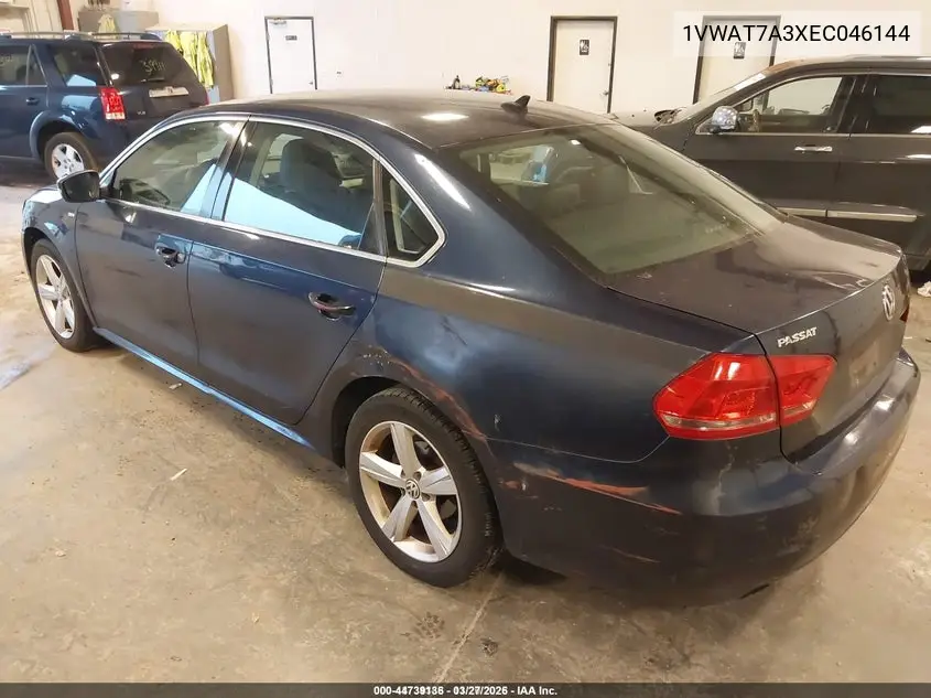 1VWAT7A3XEC046144 2014 Volkswagen Passat 1.8T Wolfsburg Edition
