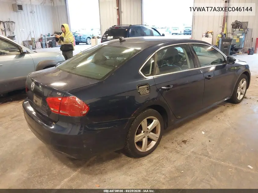 1VWAT7A3XEC046144 2014 Volkswagen Passat 1.8T Wolfsburg Edition