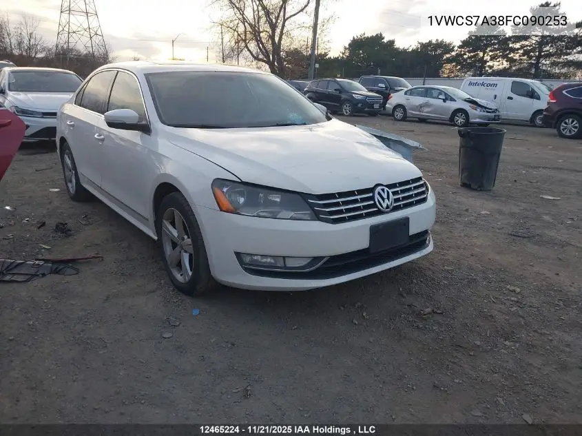 1VWCS7A38FC090253 2015 Volkswagen Passat 1.8 Tsi Highline