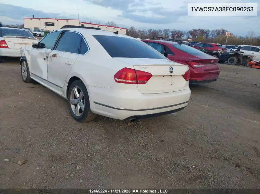 1VWCS7A38FC090253 2015 Volkswagen Passat 1.8 Tsi Highline