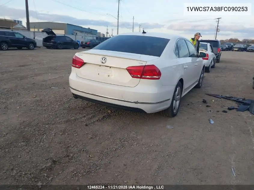 1VWCS7A38FC090253 2015 Volkswagen Passat 1.8 Tsi Highline