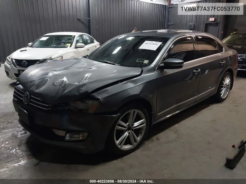 1VWBT7A37FC053770 2015 Volkswagen Passat 1.8T Se