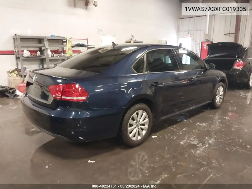 1VWAS7A3XFC019305 2015 Volkswagen Passat 1.8T Wolfsburg Edition