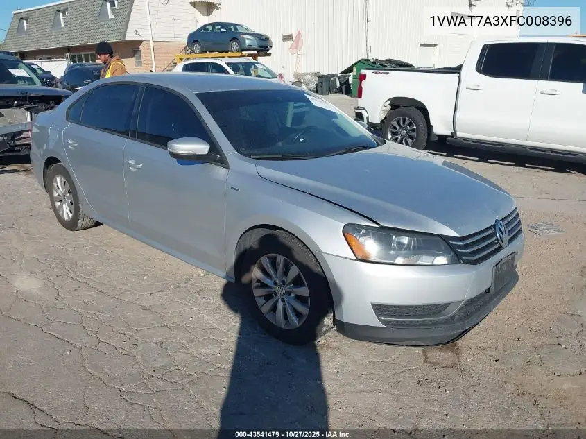 1VWAT7A3XFC008396 2015 Volkswagen Passat 1.8T Wolfsburg Edition
