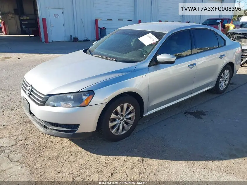 1VWAT7A3XFC008396 2015 Volkswagen Passat 1.8T Wolfsburg Edition