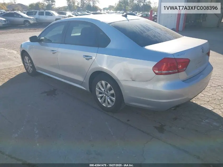1VWAT7A3XFC008396 2015 Volkswagen Passat 1.8T Wolfsburg Edition