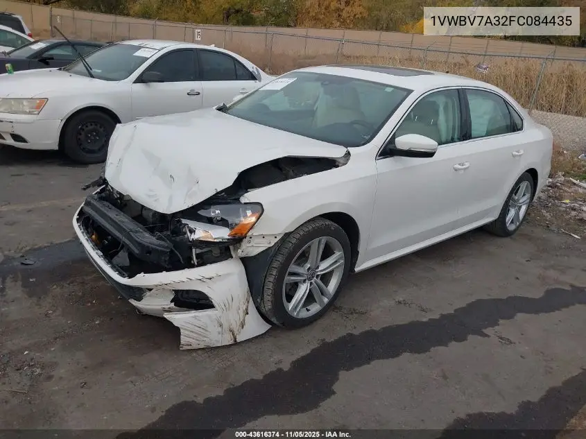 1VWBV7A32FC084435 2015 Volkswagen Passat 2.0L Tdi Se