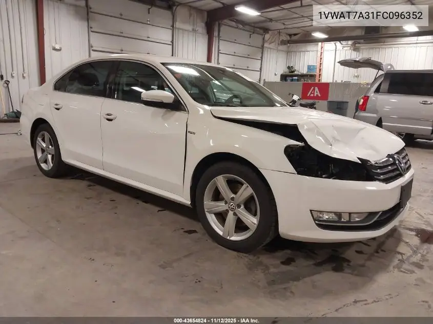 1VWAT7A31FC096352 2015 Volkswagen Passat 1.8T Limited Edition