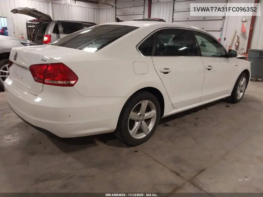 1VWAT7A31FC096352 2015 Volkswagen Passat 1.8T Limited Edition