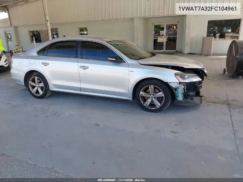 1VWAT7A32FC104961 2015 Volkswagen Passat 1.8T Limited Edition