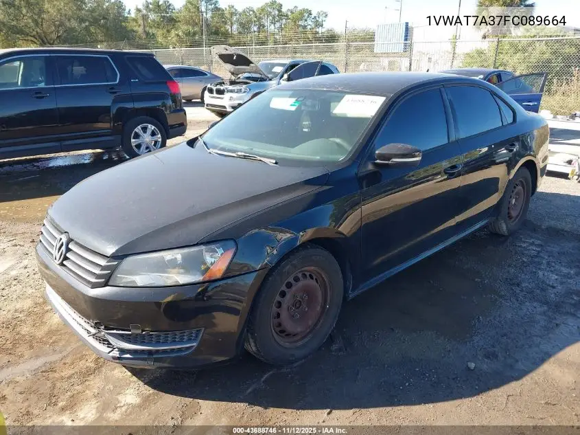 1VWAT7A37FC089664 2015 Volkswagen Passat 1.8T S
