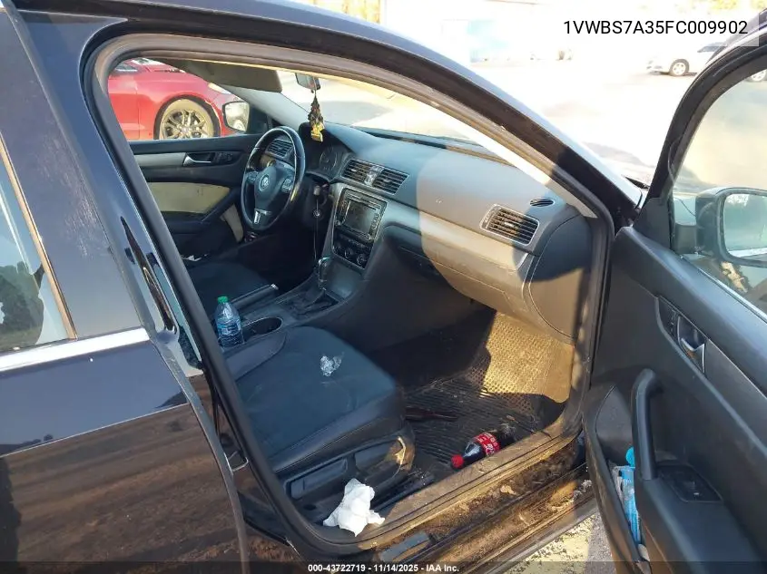 1VWBS7A35FC009902 2015 Volkswagen Passat 1.8T Se