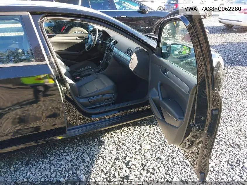 1VWAT7A38FC062280 2015 Volkswagen Passat 1.8T Wolfsburg Edition