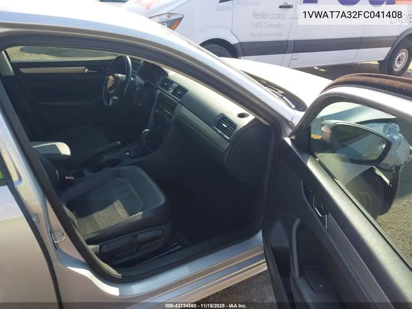 1VWAT7A32FC041408 2015 Volkswagen Passat 1.8T Wolfsburg Edition