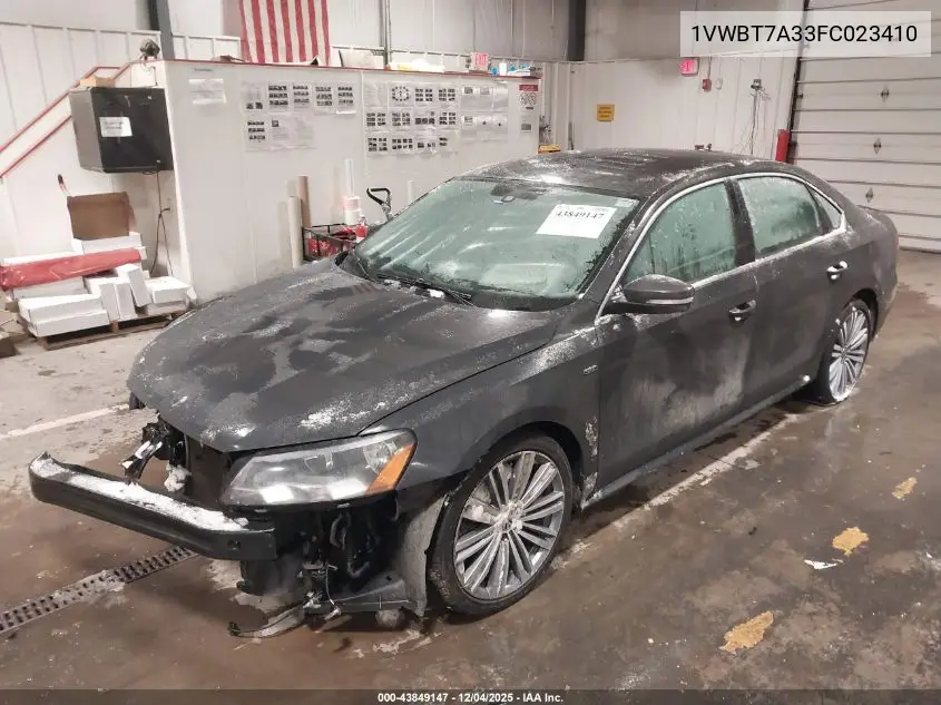 1VWBT7A33FC023410 2015 Volkswagen Passat 1.8T Sport
