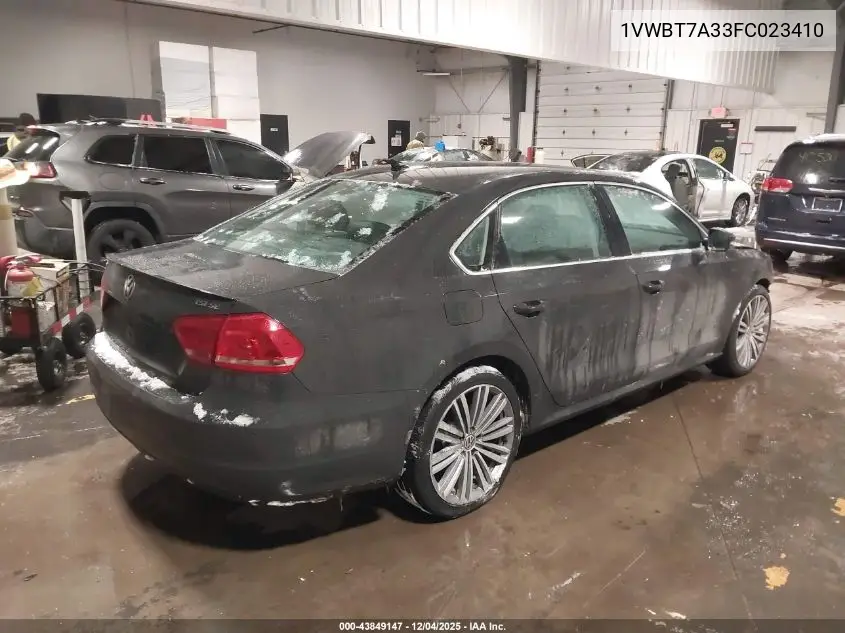 1VWBT7A33FC023410 2015 Volkswagen Passat 1.8T Sport