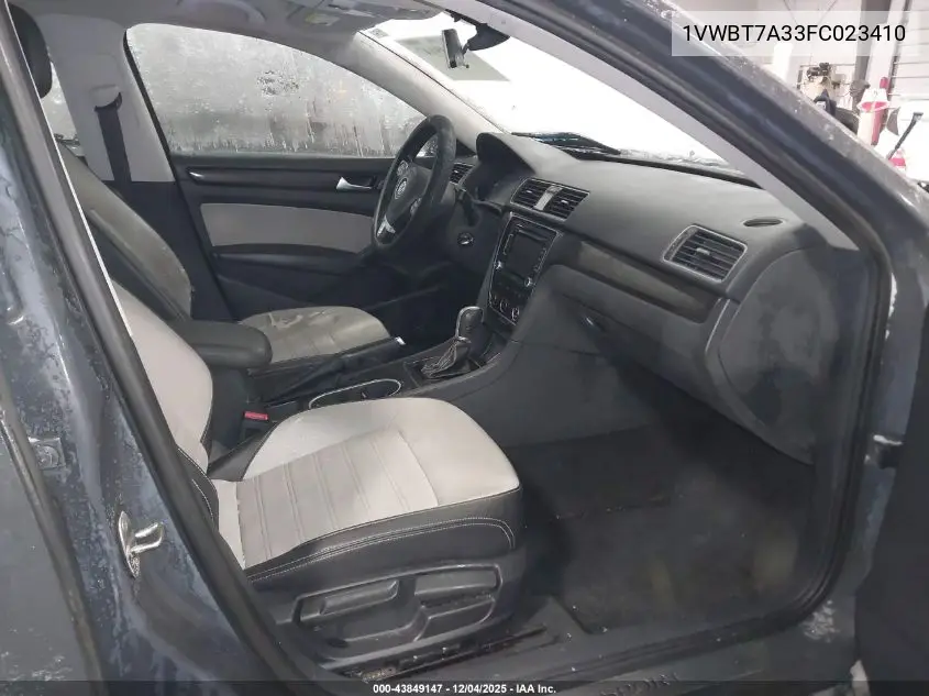 1VWBT7A33FC023410 2015 Volkswagen Passat 1.8T Sport