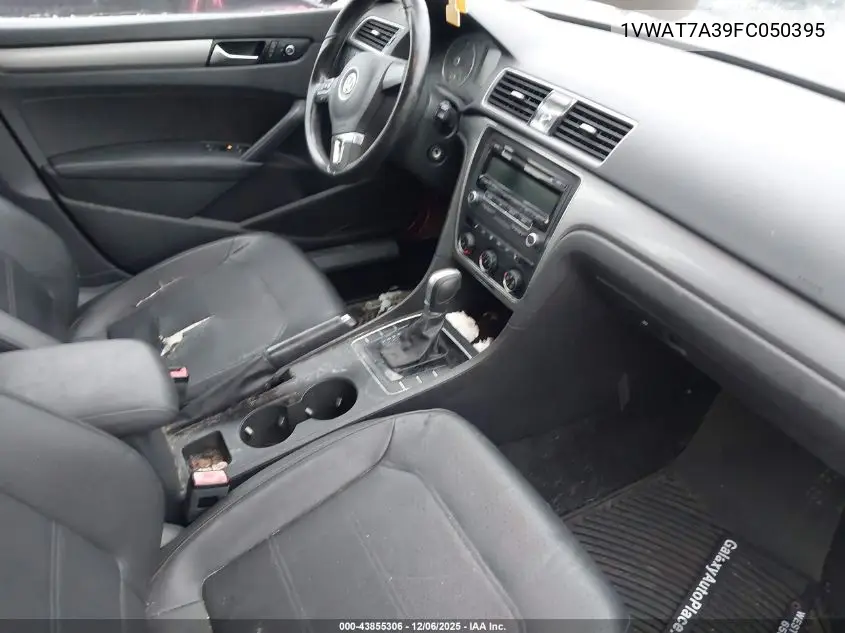 1VWAT7A39FC050395 2015 Volkswagen Passat 1.8T Wolfsburg Edition