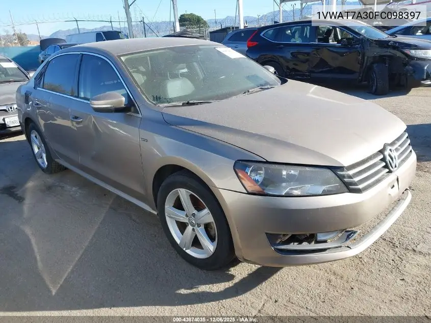 1VWAT7A30FC098397 2015 Volkswagen Passat 1.8T Limited Edition