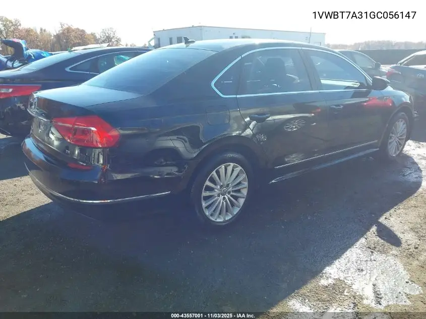 1VWBT7A31GC056147 2016 Volkswagen Passat 1.8T Se