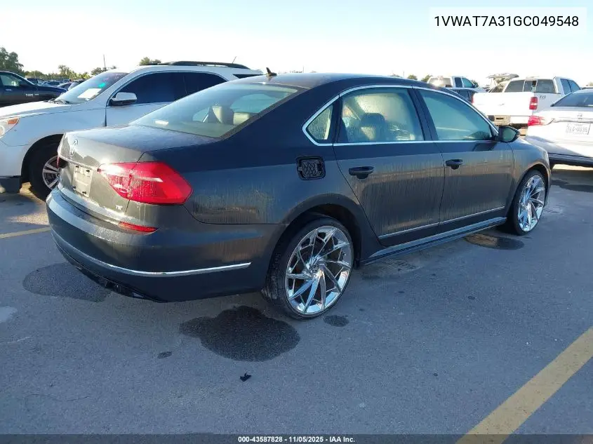 1VWAT7A31GC049548 2016 Volkswagen Passat 1.8T R-Line