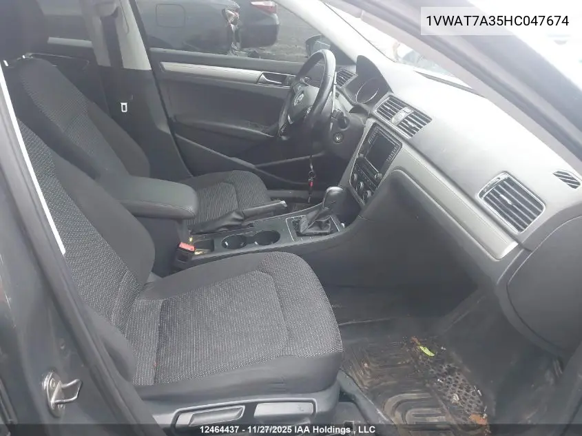 1VWAT7A35HC047674 2017 Volkswagen Passat 1.8 Tsi Trendline+
