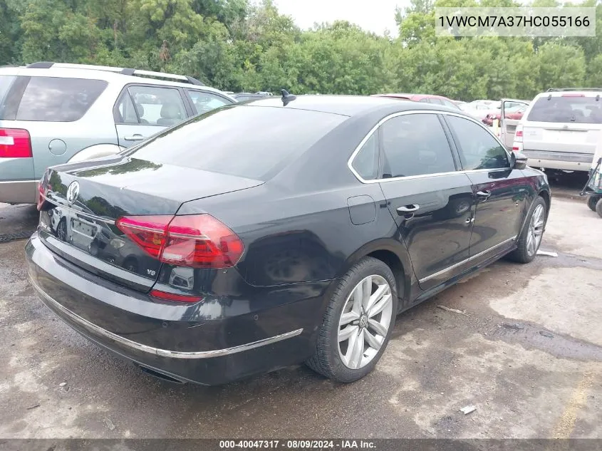 1VWCM7A37HC055166 2017 Volkswagen Passat V6 Sel Premium