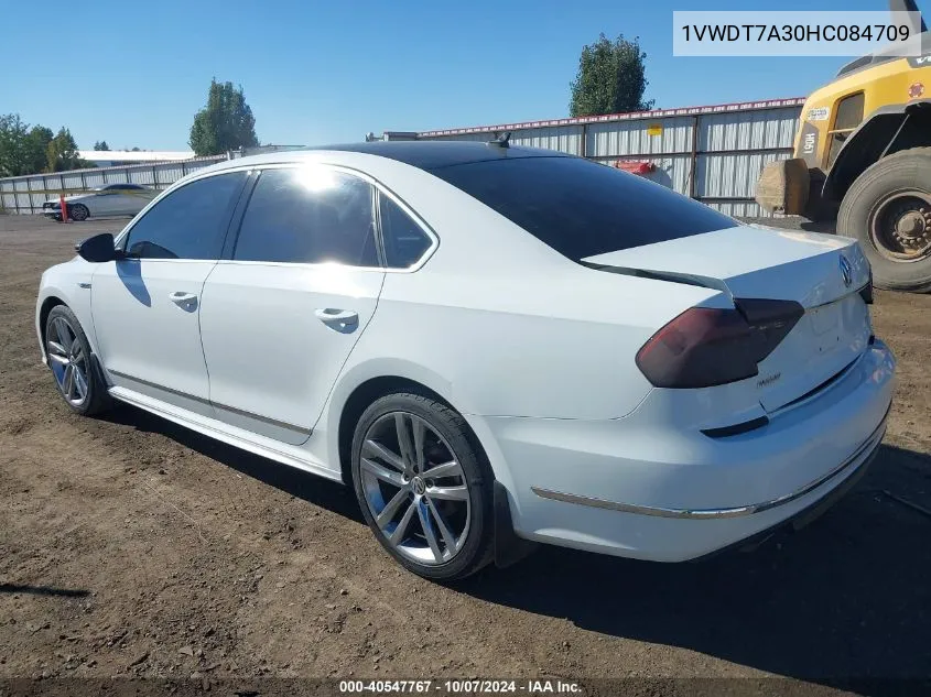 1VWDT7A30HC084709 2017 Volkswagen Passat 1.8T R-Line