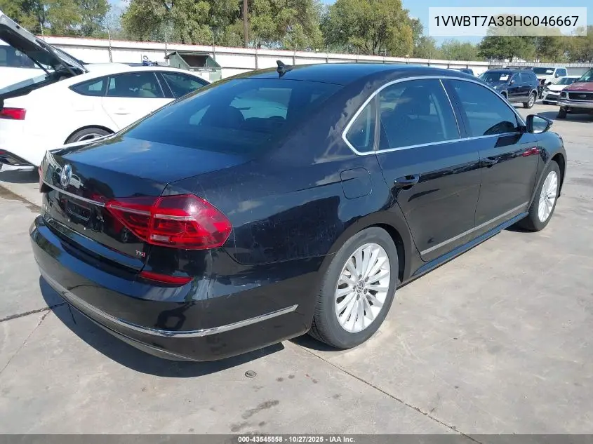 1VWBT7A38HC046667 2017 Volkswagen Passat 1.8T Se