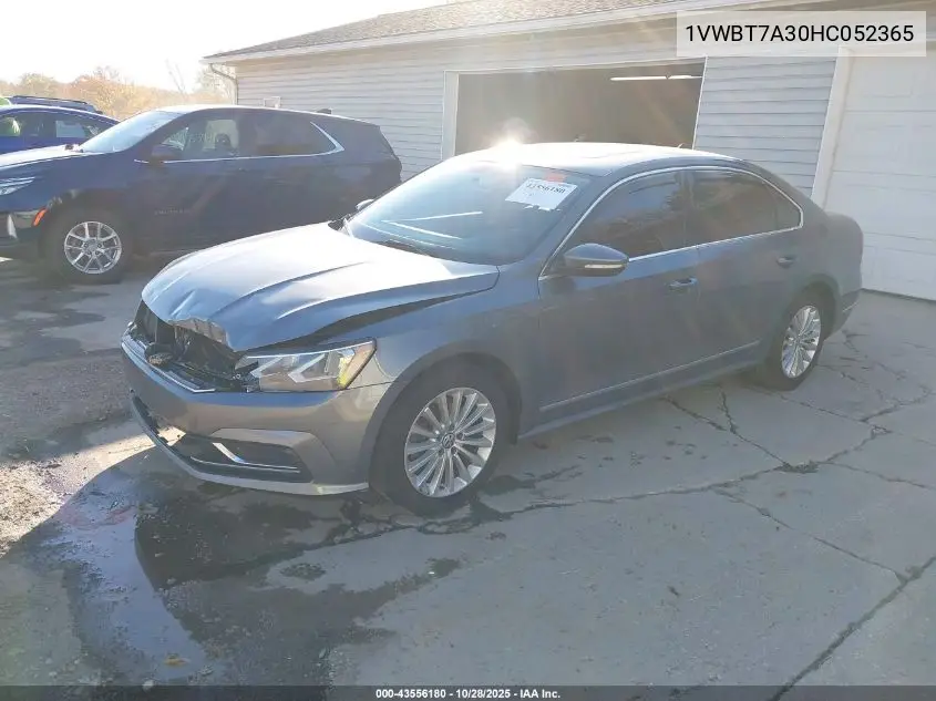 1VWBT7A30HC052365 2017 Volkswagen Passat 1.8T Se