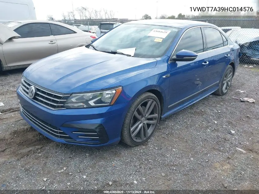 1VWDT7A39HC014576 2017 Volkswagen Passat 1.8T R-Line