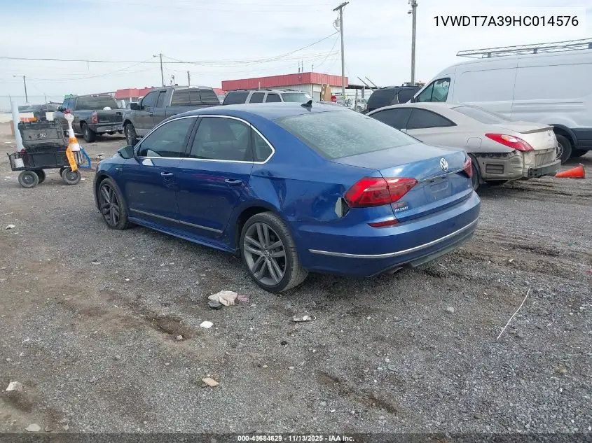 1VWDT7A39HC014576 2017 Volkswagen Passat 1.8T R-Line