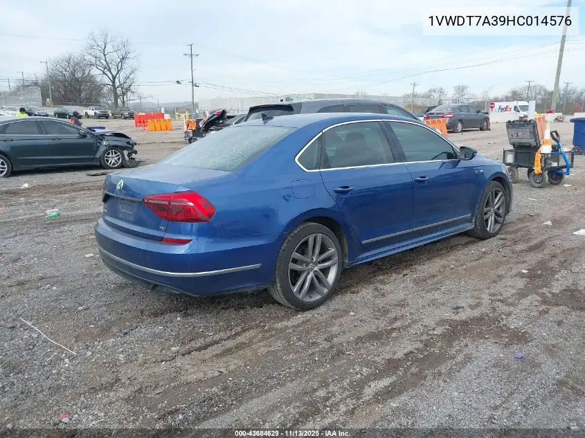 1VWDT7A39HC014576 2017 Volkswagen Passat 1.8T R-Line