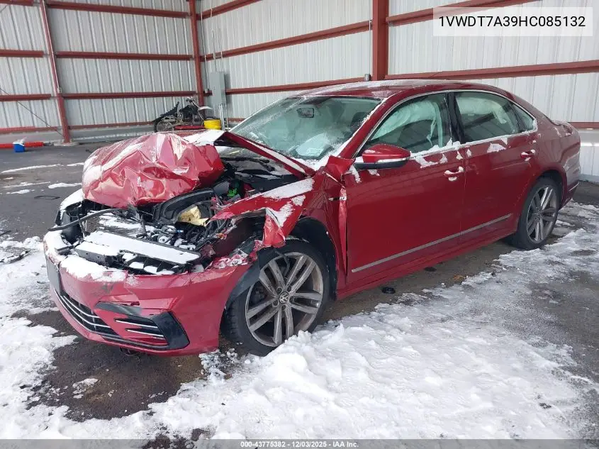 1VWDT7A39HC085132 2017 Volkswagen Passat 1.8T R-Line