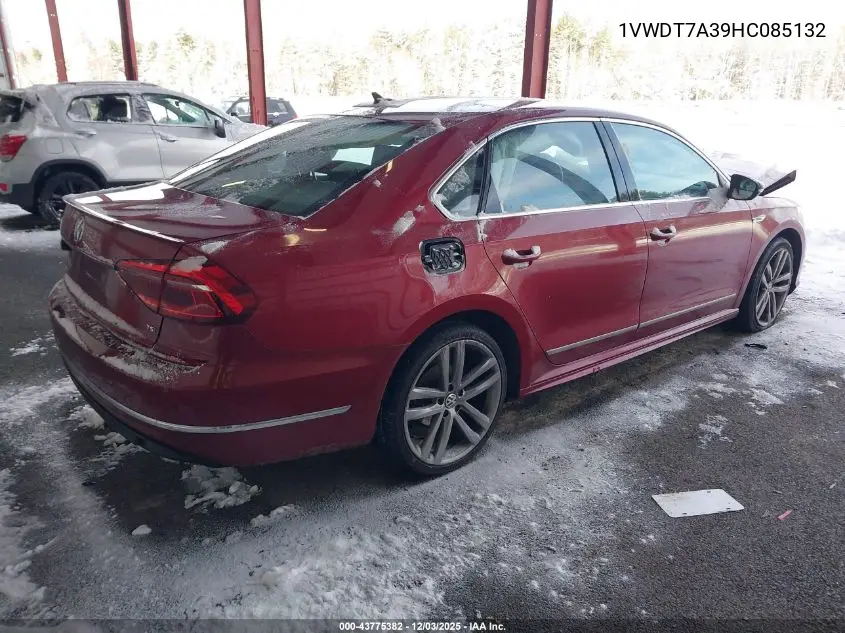 1VWDT7A39HC085132 2017 Volkswagen Passat 1.8T R-Line