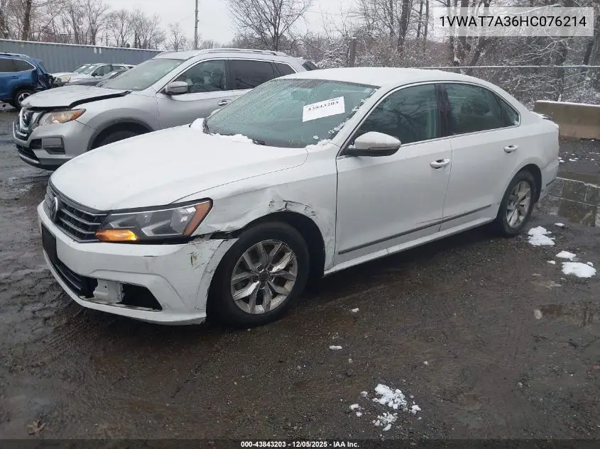 1VWAT7A36HC076214 2017 Volkswagen Passat 1.8T S