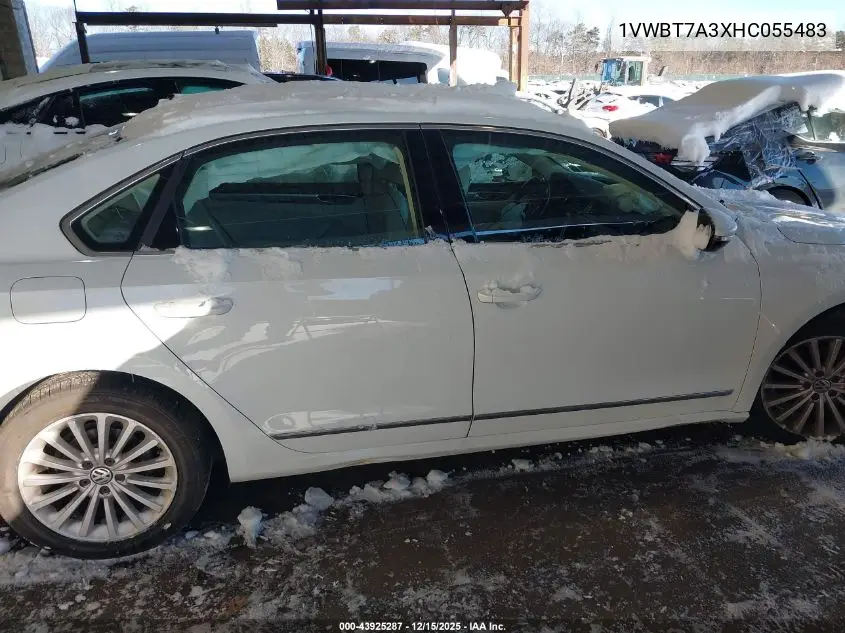 1VWBT7A3XHC055483 2017 Volkswagen Passat 1.8T Se