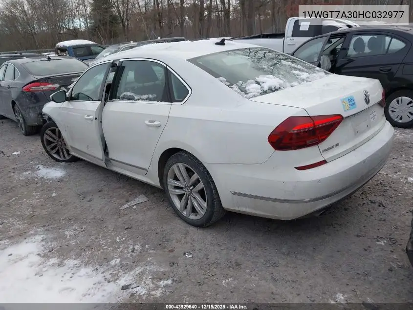 1VWGT7A30HC032977 2017 Volkswagen Passat 1.8T Se