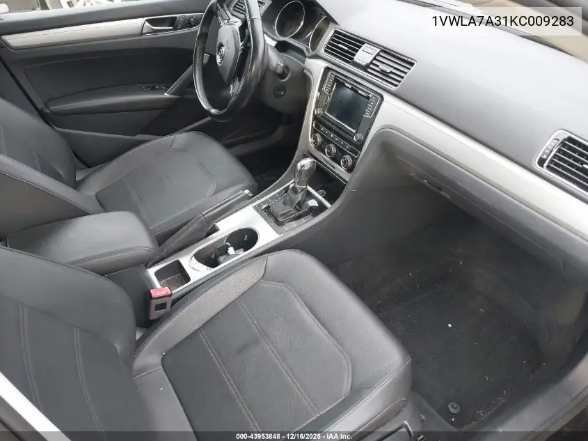 1VWLA7A31KC009283 2019 Volkswagen Passat 2.0T Wolfsburg Edition