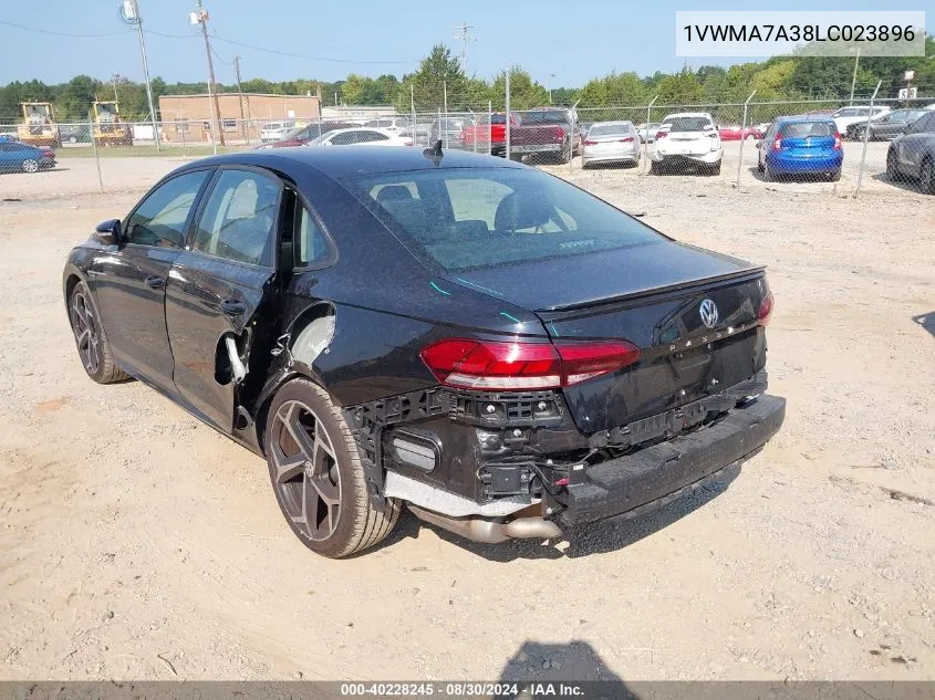 1VWMA7A38LC023896 2020 Volkswagen Passat 2.0T R-Line