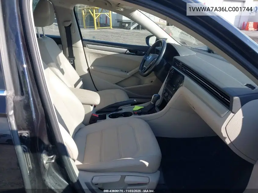 1VWWA7A36LC001744 2020 Volkswagen Passat 2.0T Se