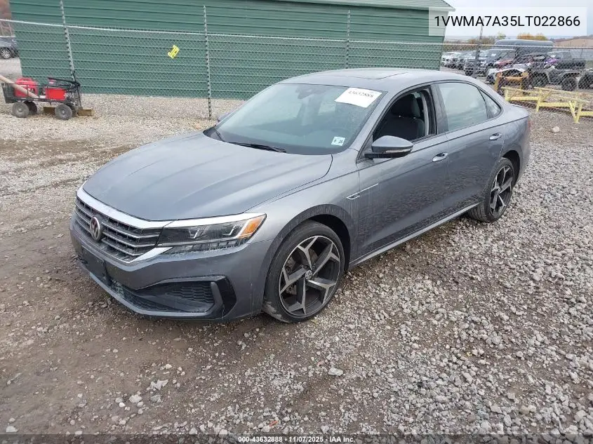 1VWMA7A35LT022866 2020 Volkswagen Passat 2.0T R-Line