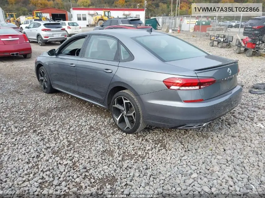 1VWMA7A35LT022866 2020 Volkswagen Passat 2.0T R-Line